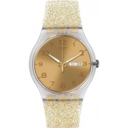 Reloj Swatch Mujer New Gent Golden Sparkle SUOK704